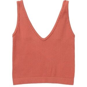 NWT - Free People Solid Rib Brami Tank - Terracotta - M\L